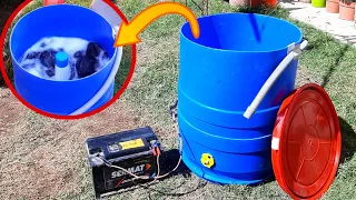 PORTABLE 12 VOLT WASHING MACHINE - Affordable and Easy to Build