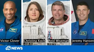 NASA reveals 4 astronauts who will go on historic Artemis II mission around moon