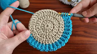 Wow!. 🤩 Amazing Very easy crochet motif making.Super useful crochet beautiful motif crochet coaster.