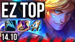 EZREAL vs RIVEN (TOP) | 9/1/10, Dominating | NA Master | 14.10