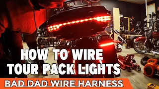 How To Wire Tour Pack Tail Lights With Bad Dad Wire Harness