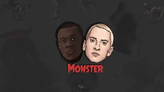 "Monster" - FREE | Stormzy ft Eminem Type Beat With Hook | Beat With Hook | Drill Type (free beat)