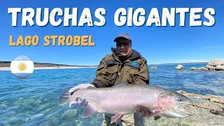 Pesca 💥 Lago STROBEL, Argentina. TRUCHAS GIGANTES