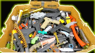 Box of Ammunition ! Military Special Forces Toy Guns! Large and Heavy Machine Guns - Soldier Weapons