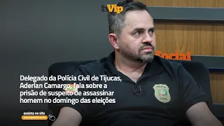 Delegado da Polícia Civil de Tijucas, Aderlan Camargo, fala sobre a prisão de suspeito de assassinar