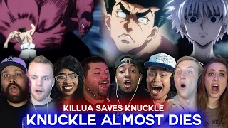 Killua saves Knuckle | HxH Ep 118 Reaction Highlights
