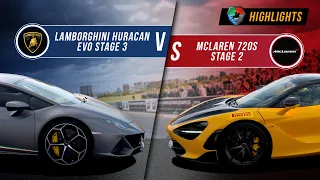 Lamborghini Huracan EVO St.3 vs McLaren 720s St.2 | UNLIM 500+ 2020 Highlight |