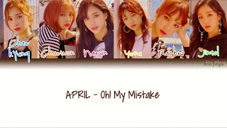 APRIL (에이프릴) – Oh! My Mistake (예쁜 게 죄) Lyrics (Han|Rom|Eng|Color Coded)