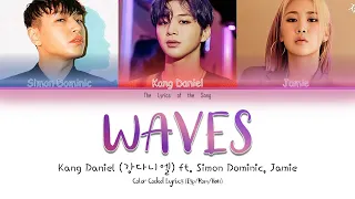 Kang Daniel (강다니엘) - WAVES (feat  Simon Dominic, Jamie) (Color Coded Lyrics Esp/Rom/Han/가사)