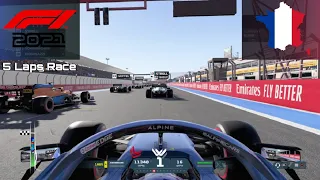 F1 2021 GAME | 5 Laps Race France - Fernando Alonso | PS4 Gameplay