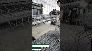 Gabion Mesh Production - Cut Gabion Mesh On Demand Size #shorts