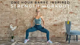 One Hour Barre Inspired Strength Workout | Full Body | Barre Strong