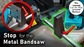 Making a Metal Bandsaw Length Stop With Mini Lathe and Mini Mill