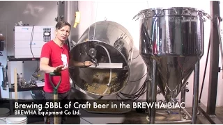 Brewing 5BBL of Craft Beer in the BREWHA BIAC microbrewery