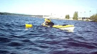 Heel-Hook Paddle-Float Re-Entry Self-Rescue