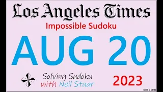 LA Times  Impossible Sudoku, Aug 20, 2023