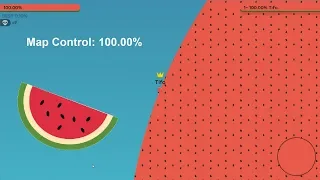 Paper.io 2 Map Control: 100.00% [Watermelon]