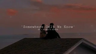 'somewhere only we know' - keane (slowed & reverb)