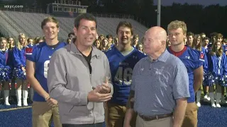 Dave Chudowsky reunites with his football coach at Bay High School