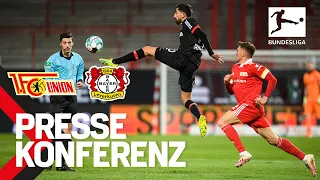 Union schockt Leverkusen kurz vor Schluss | PK mit Bosz & Fischer | Union Berlin vs. Bayer 04 1:0