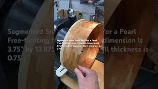 Segmented snare drum shell