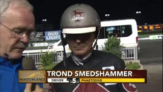 Phaetosive & Trond Smedshammer wins Hambletonian Oaks 2nd elim. in 1.51,0 (1.09,0) at Meadowlands.