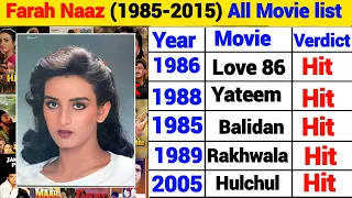 Farah Naaz All Movie list (1985-2015) Farah Naaz flop and hit All Movie list Farah Naaz All Movies