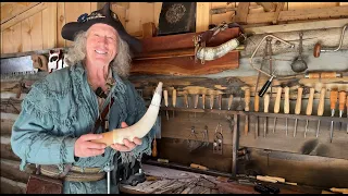 How to Make an 18'th Century Powder Horn | HISTORY | SCRIMSHAW | BLACK POWDER | MUZZLE LOADER |