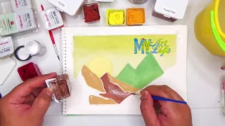 Draw with Me Using Unconventional Colors - So Fun andEasy | MIYA HIMI Gouache | MyArtLife