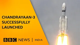 Watch the moment India launched its historic Moon mission Chandrayaan-3 |  BBC News India