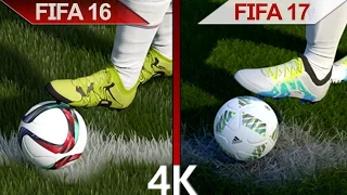 4K Comparison | FIFA 16 vs. FIFA 17 | Ignite vs. Frostbite Engine Graphics | PC