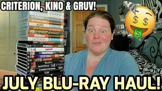 JULY 2023 BLU-RAY HAUL!!! *criterions, kino lorber and gruv!*