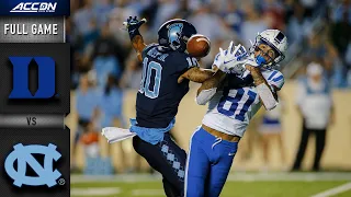 Duke vs. North Carolina Full Game | 2019 ACC Football