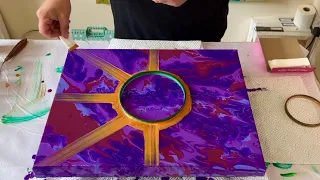 AMAZING Result! DIFFERENT Base for STARBURST 🌟- Abstract Acrylic Painting Fluid Art Tutorial