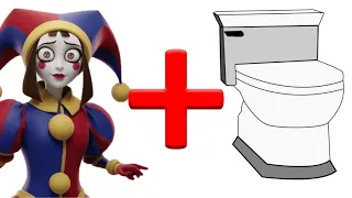 Pomni x TOILET,🥵💀 (Amazing Digital Circus Sad Story Meme)