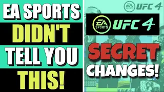 6 Secret UFC 4 Patch Updates EA Sports Didn't Tell You About! | UFC 4 Patch 4.02 & 4.03