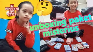 UNBOXING PAKET MISTERIUS...KIKI SAMPAI TERIAK!!!!!🤔🤭😲😂☺️