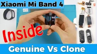 Inside Xiaomi Mi Band 4 Disassembly vs Clone M4 Teardown | Scratch Test