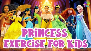 Princess Exercise for Kids  | Learn About Greetings From Different Countries | Indoor Workout