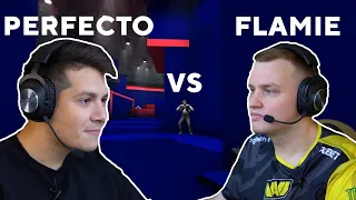 Flamie and Perfecto from NAVI try out the BLAST Performance Map! Who gets the best score?