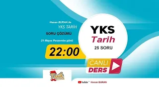 YKS Tarih Test Sorusu Çözümü (Canlı Yayın)