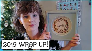 2019 Flosstube End of Year WIP Parade & Wrap Up!  Lindy Stitches Cross Stitch #flosstube #wipparade