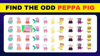 Spot the Odd One Out! Peppa Pig Quiz, Easy to Impossible Levels!