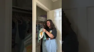 cleaning out the baby clothes 🥹