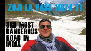 Zojila Pass Landslide Zone | Delhi-Srinagar-Leh Ladakh-Manali-Delhi. Day4: Srinagar To Kargil Vlog 3