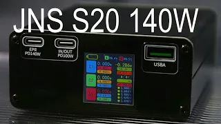 Powerbank JNS S20 140W с цветным дисплеем конструктор без аккумуляторов для сборки