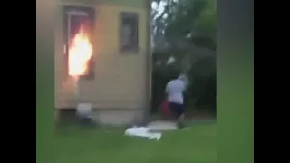 Woman Caught on Video Setting Wisc. Home on Fire