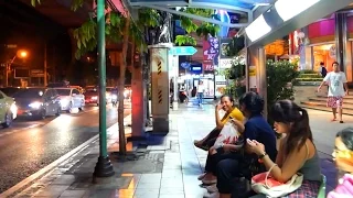 Sukhumvit Road Night Walk - Bangkok, Thailand 2017