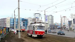 Kharkov. Tram walk. From the station along Klochkovskaya and back!