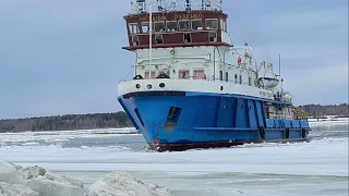 подготовка переправы ЕНИСЕЙСК- ЕРКАЛОВО 15  04  22 г.